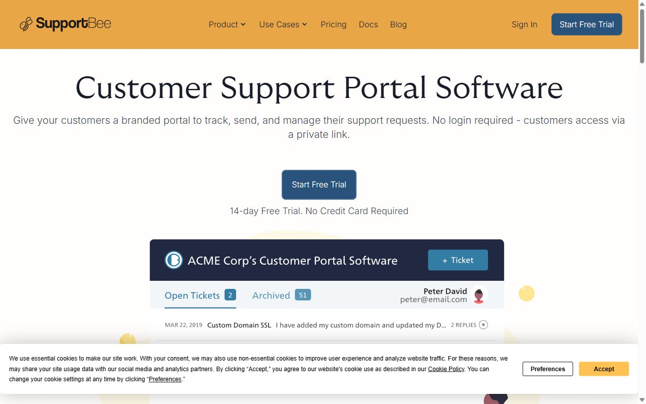 SupportBee Helpdesk Platform | Portfolio | Srapsware