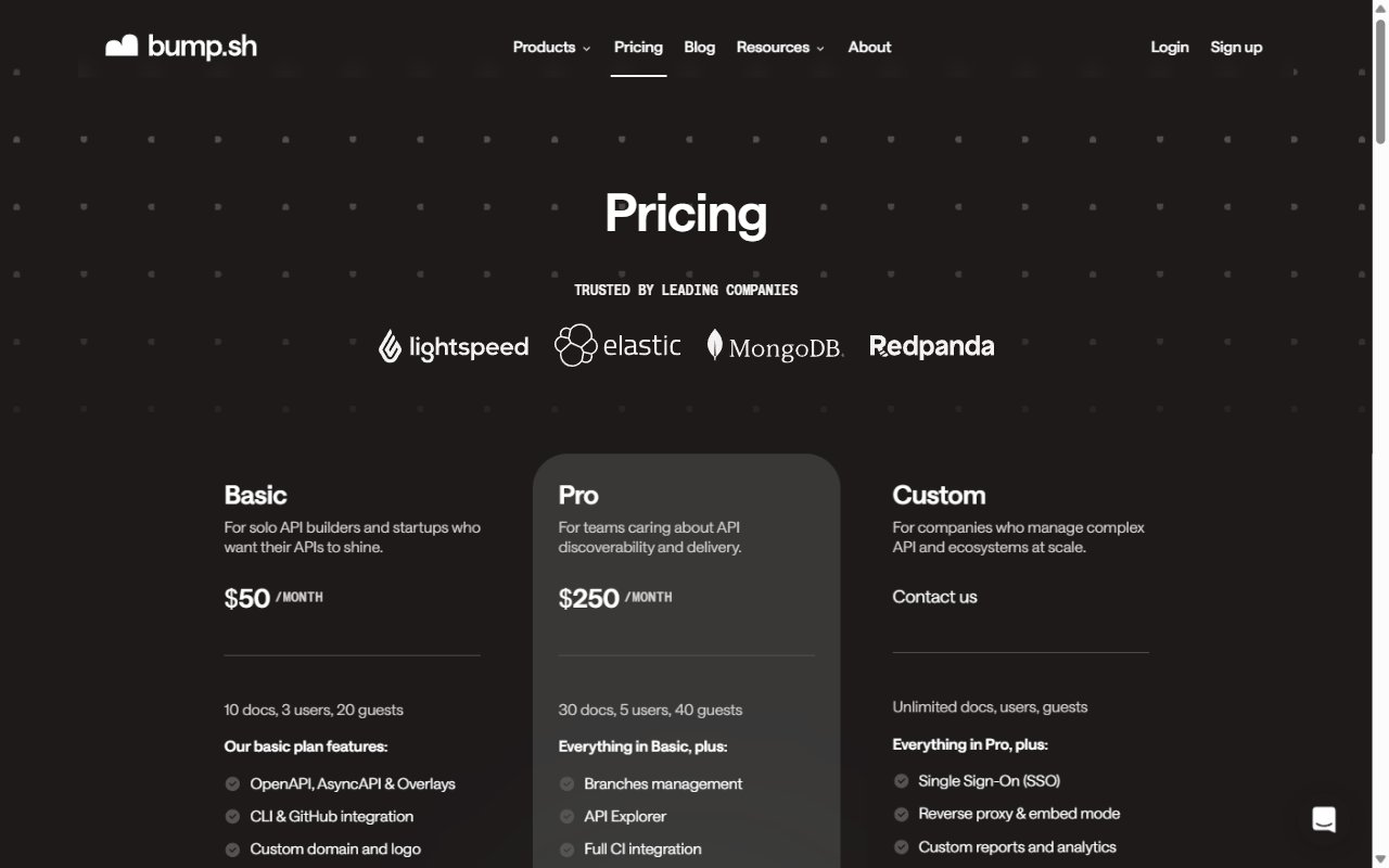 Bump API Hub