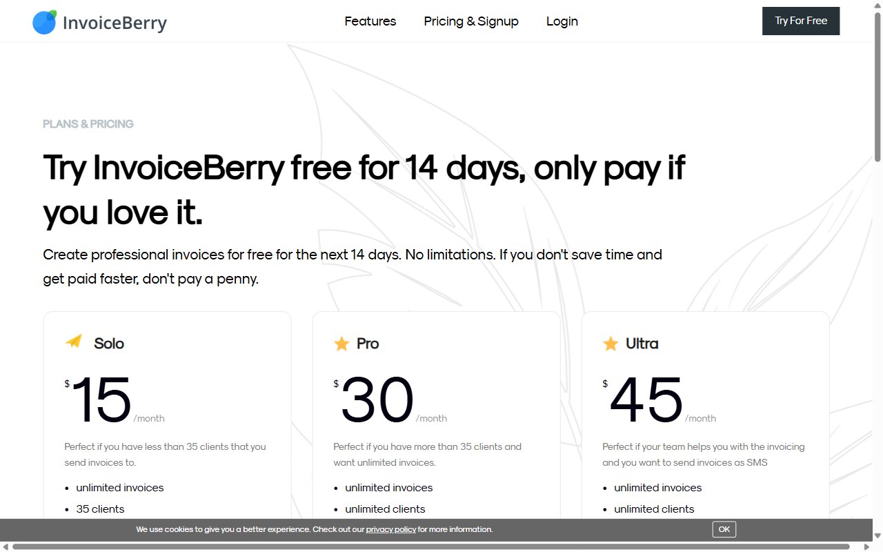 InvoiceBerry Billing System