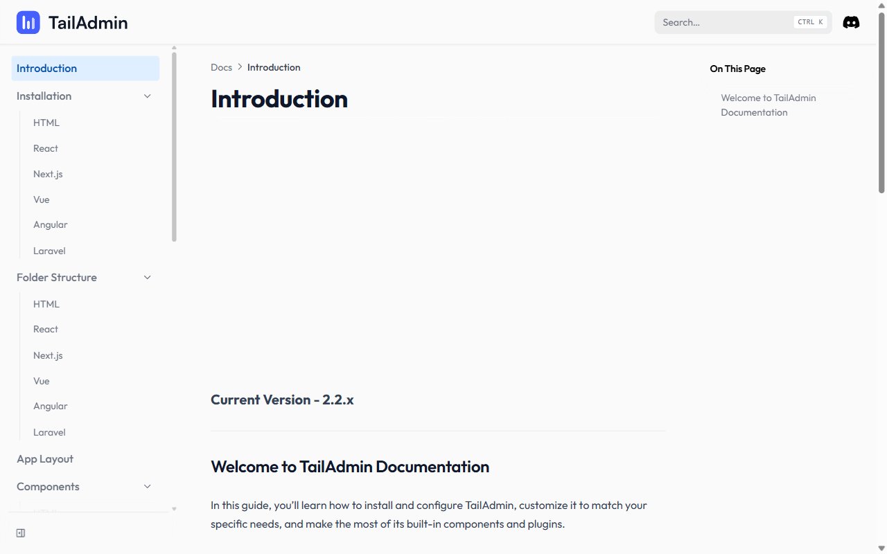 TailAdmin Dashboard Kit