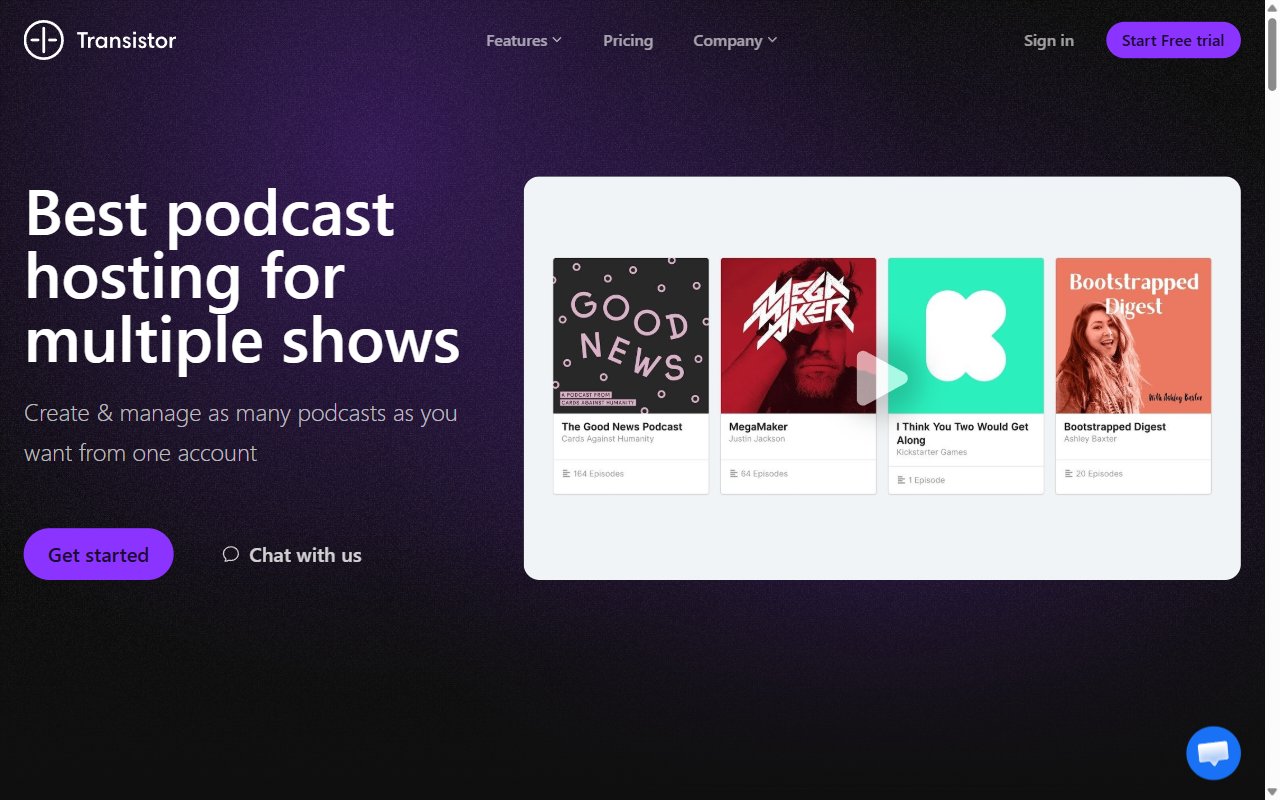 Transistor FM Podcast Hosting