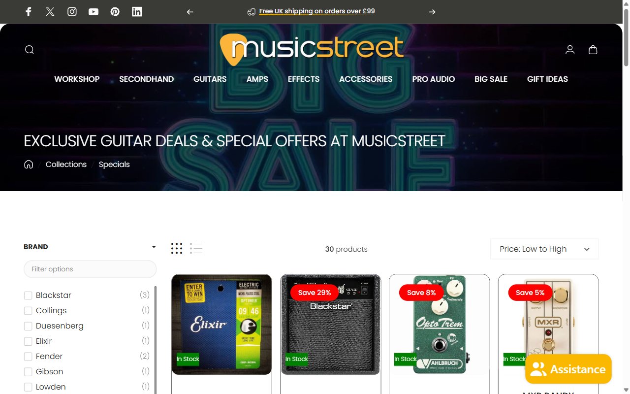 MusicStreet Instrument Shop