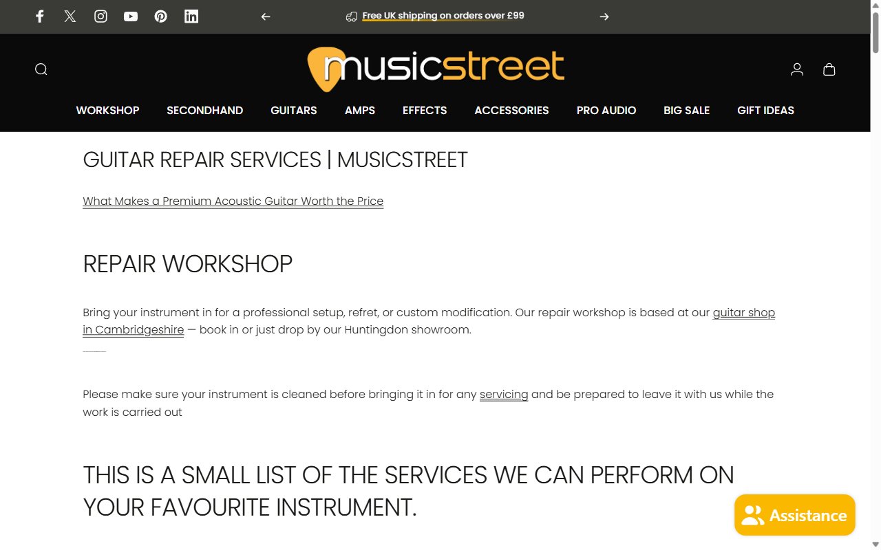MusicStreet Instrument Shop