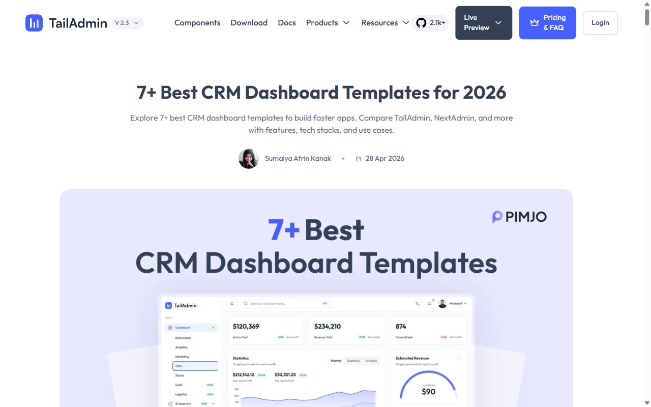TailAdmin Dashboard