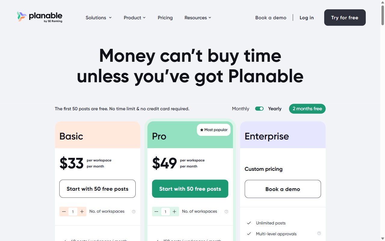 Planable Content Calendar