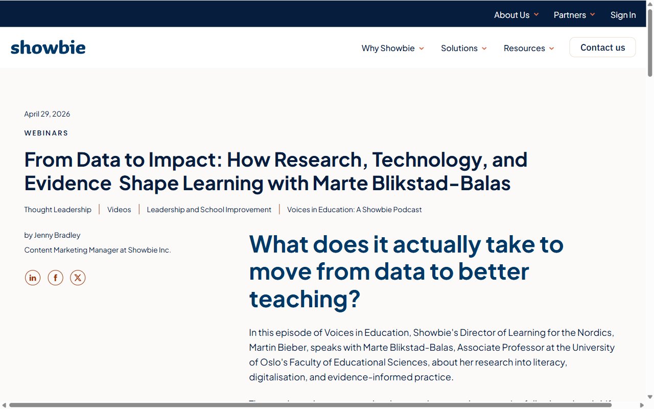 Showbie Classroom Platform
